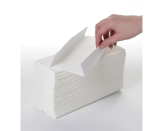 White C-Fold Hand Paper Towels